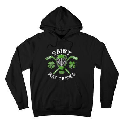 Saint Hattrick St Patrick's Day Hockey Hat Tricks Gift Tall Hoodie