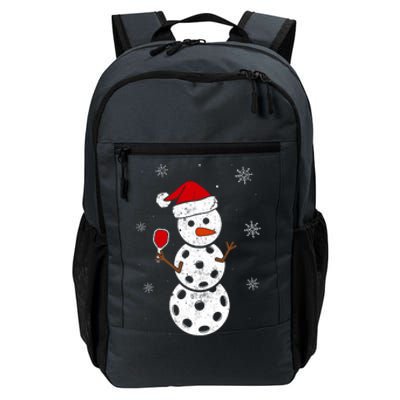 Santa Hat Snowman Gifts For Xmas Funny Pickleball Christmas Daily Commute Backpack