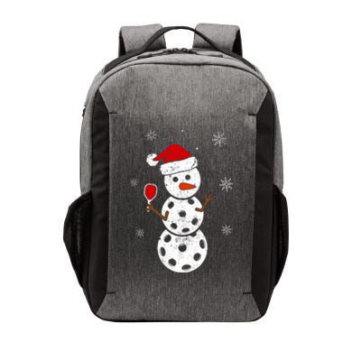 Santa Hat Snowman Gifts For Xmas Funny Pickleball Christmas Vector Backpack