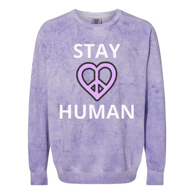 Stay Human Colorblast Crewneck Sweatshirt