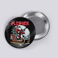 Sleigher Hail Santa Heavy Metal Christmas Rock Xmas Art  Button