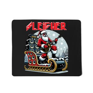 Sleigher Hail Santa Heavy Metal Christmas Rock Xmas Art  Mousepad