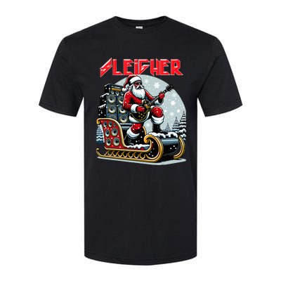 Sleigher Hail Santa Heavy Metal Christmas Rock Xmas Art  Softstyle CVC T-Shirt