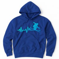 Ski Heartbeat Skiing Skier Gift Hoodie