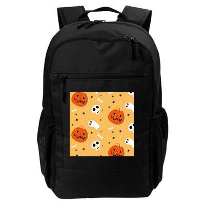 Spooky Halloween Skull Ghost Cartoon Backpack