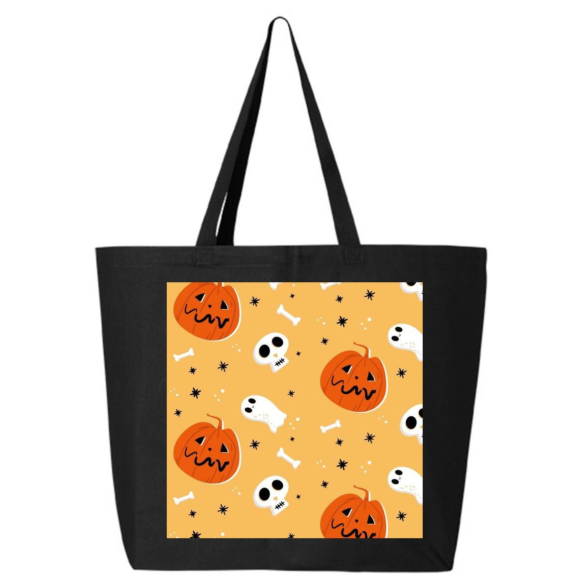 Spooky Halloween Skull Ghost Cartoon 25L Jumbo Tote