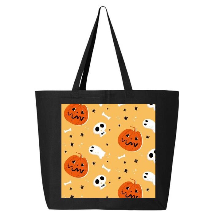 Spooky Halloween Skull Ghost Cartoon 25L Jumbo Tote