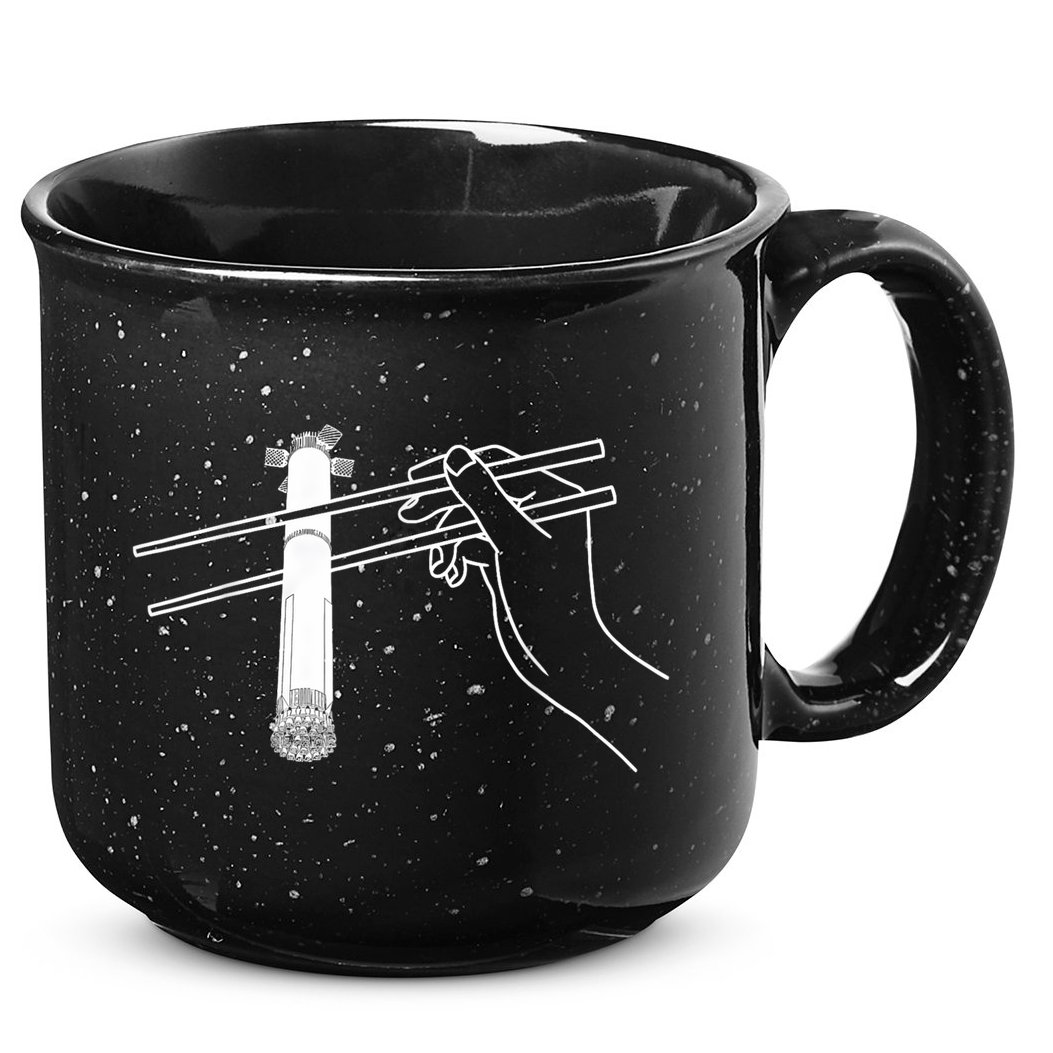 Super Heavy Starship Booster 12 Chopsticks 15oz Campfire Ceramic Mug