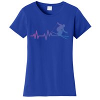 Ski Heartbeat Skiing Skier Gift Women's T-Shirt