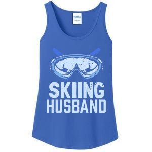 Skiing Husband Ski Winter Skiers Skier Funny Gift Ladies Essential Tank