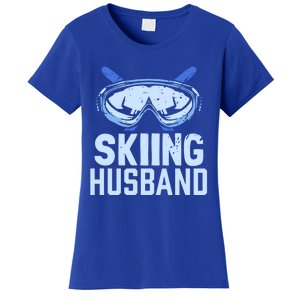 Skiing Husband Ski Winter Skiers Skier Funny Gift Women's T-Shirt