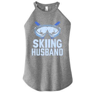 Skiing Husband Ski Winter Skiers Skier Funny Gift Women's Perfect Tri Rocker Tank