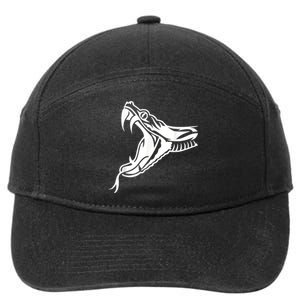 Snake Head 7-Panel Snapback Hat