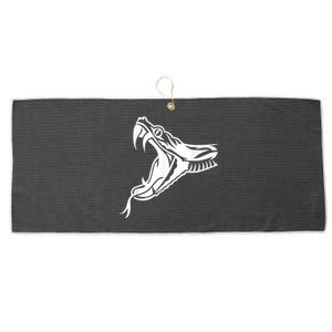 Snake Head Large Microfiber Waffle Golf Towel