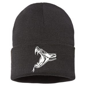 Snake Head Sustainable Knit Beanie