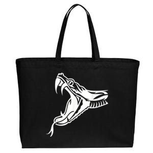 Snake Head Cotton Canvas Jumbo Tote