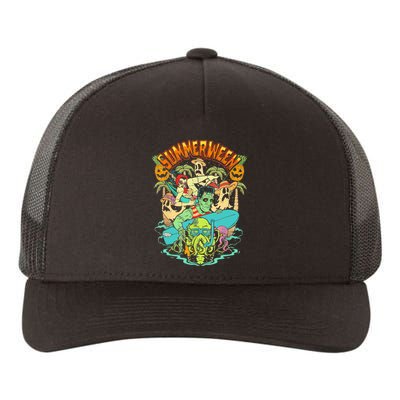 Summerween Happy Summerween Summer Halloween Holiday Yupoong Adult 5-Panel Trucker Hat