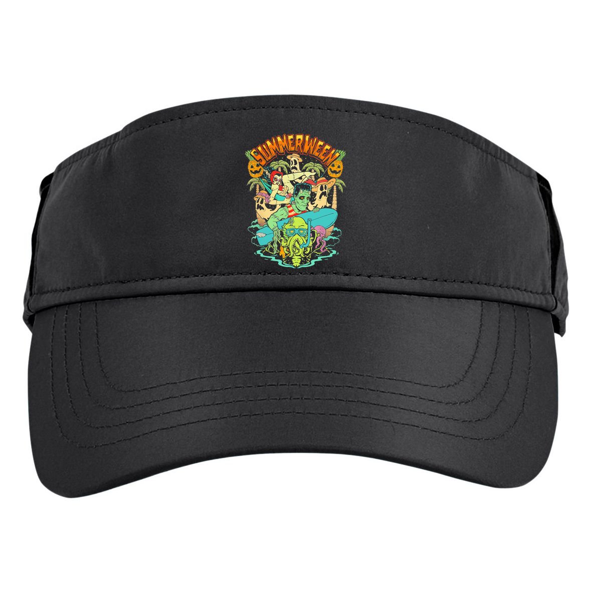 Summerween Happy Summerween Summer Halloween Holiday Adult Drive Performance Visor
