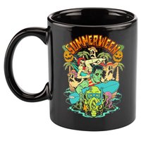 Summerween Happy Summerween Summer Halloween Holiday 11oz C Handle Ceramic Mug