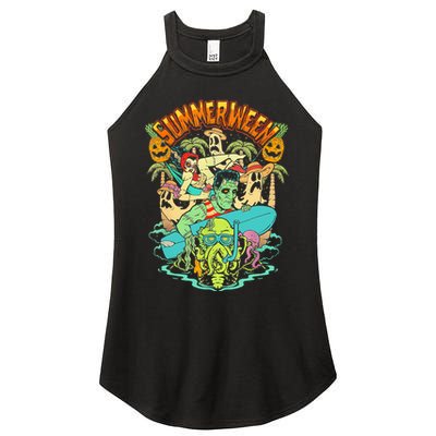 Summerween Happy Summerween Summer Halloween Holiday Women's Perfect Tri Rocker Tank