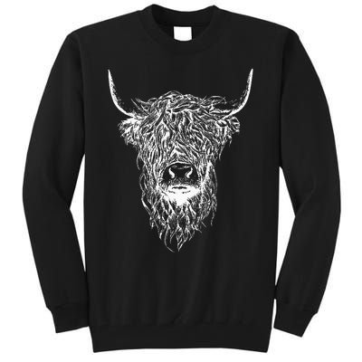 Scottish Highland Scotland Cattle Animal Cow Tall Sweatshirt