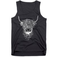 Scottish Highland Scotland Cattle Animal Cow Tank Top