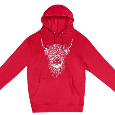 Scottish Highland Scotland Cattle Animal Cow Premium Pullover Hoodie