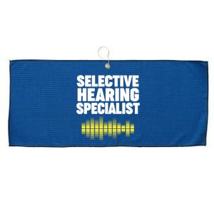 Selective Hearing Specialist Large Microfiber Waffle Golf Towel