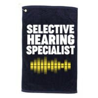 Selective Hearing Specialist Platinum Collection Golf Towel