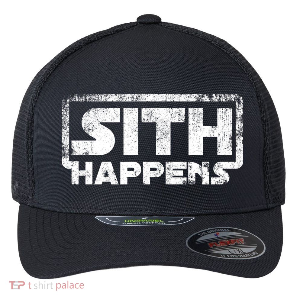 Sith Happens Flexfit Unipanel Trucker Cap