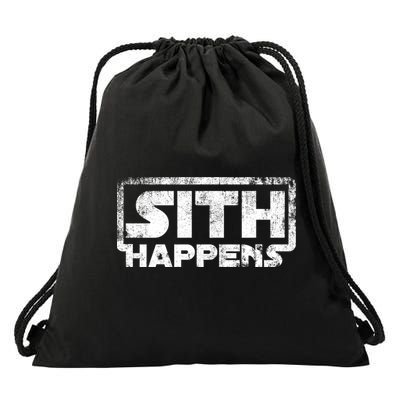 Sith Happens Drawstring Bag