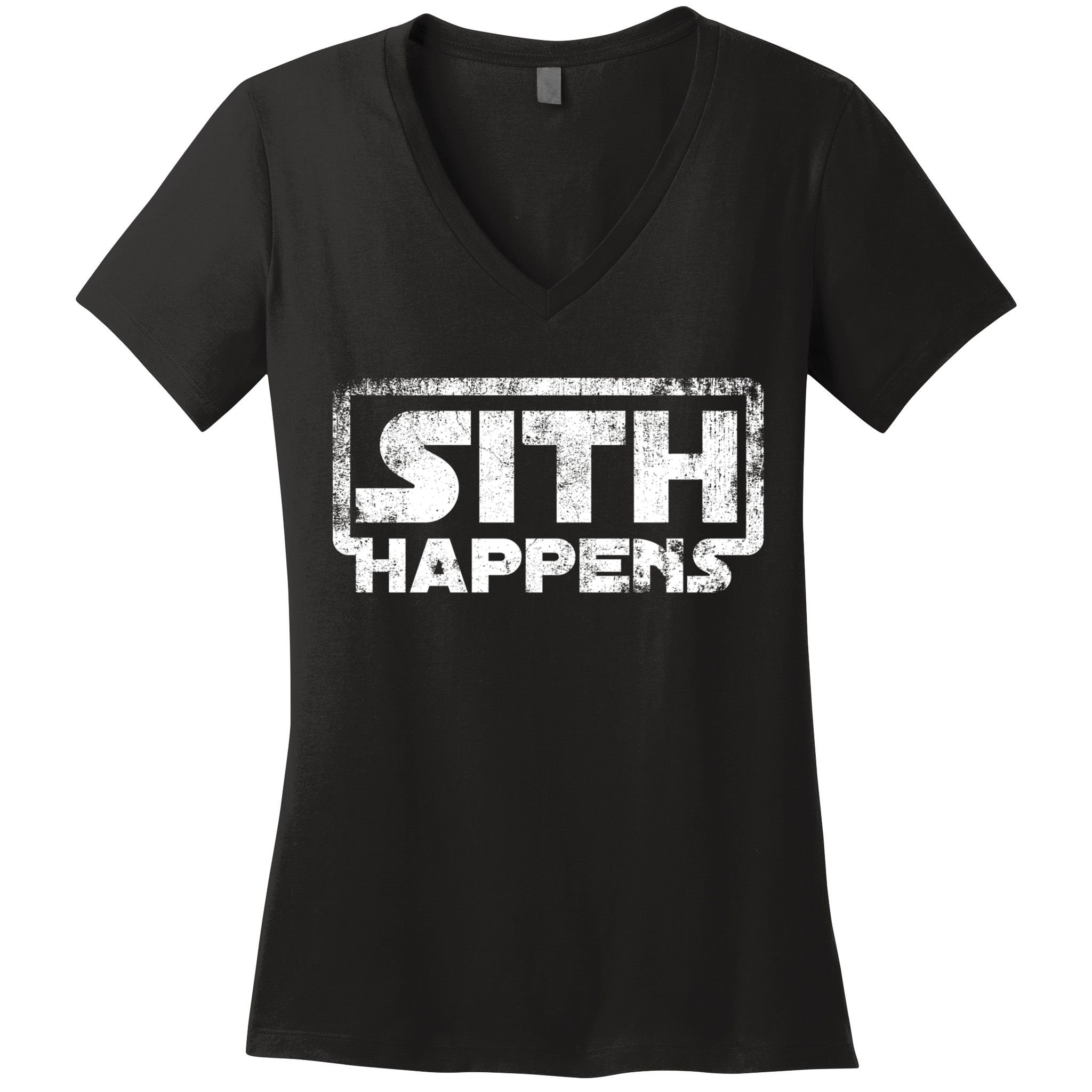 Sith Happens Women's V-Neck T-Shirt
