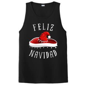 Santa Hat Sombrero Christmas Mexico Feliz Navidad PosiCharge Competitor Tank