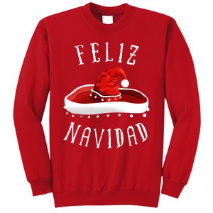 Santa Hat Sombrero Christmas Mexico Feliz Navidad Sweatshirt