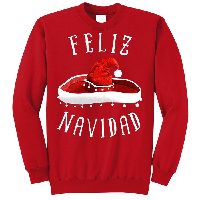 Santa Hat Sombrero Christmas Mexico Feliz Navidad Sweatshirt