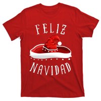 Santa Hat Sombrero Christmas Mexico Feliz Navidad T-Shirt