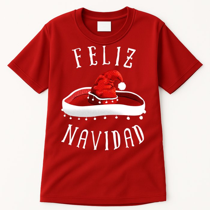 Santa Hat Sombrero Christmas Mexico Feliz Navidad Tall T-Shirt