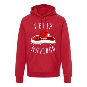 Santa Hat Sombrero Christmas Mexico Feliz Navidad Premium Hoodie