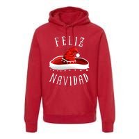 Santa Hat Sombrero Christmas Mexico Feliz Navidad Premium Hoodie