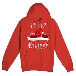 Santa Hat Sombrero Christmas Mexico Feliz Navidad Premium Pullover Hoodie