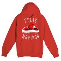 Santa Hat Sombrero Christmas Mexico Feliz Navidad Premium Pullover Hoodie