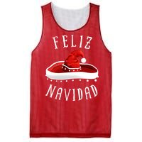 Santa Hat Sombrero Christmas Mexico Feliz Navidad Mesh Reversible Basketball Jersey Tank