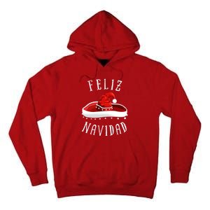 Santa Hat Sombrero Christmas Mexico Feliz Navidad Tall Hoodie