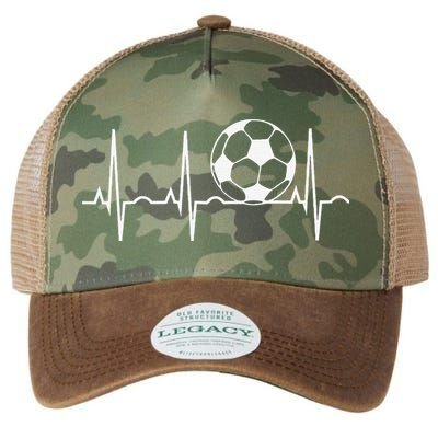 Soccer Heartbeat Soccer Ball Heartbeat Legacy Tie Dye Trucker Hat