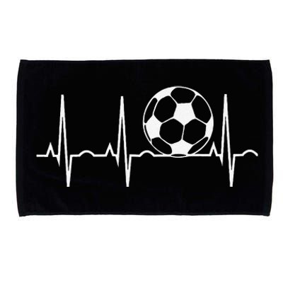 Soccer Heartbeat Soccer Ball Heartbeat Microfiber Hand Towel