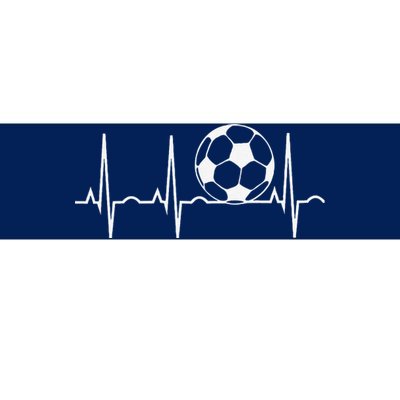 Soccer Heartbeat Soccer Ball Heartbeat Bumper Sticker