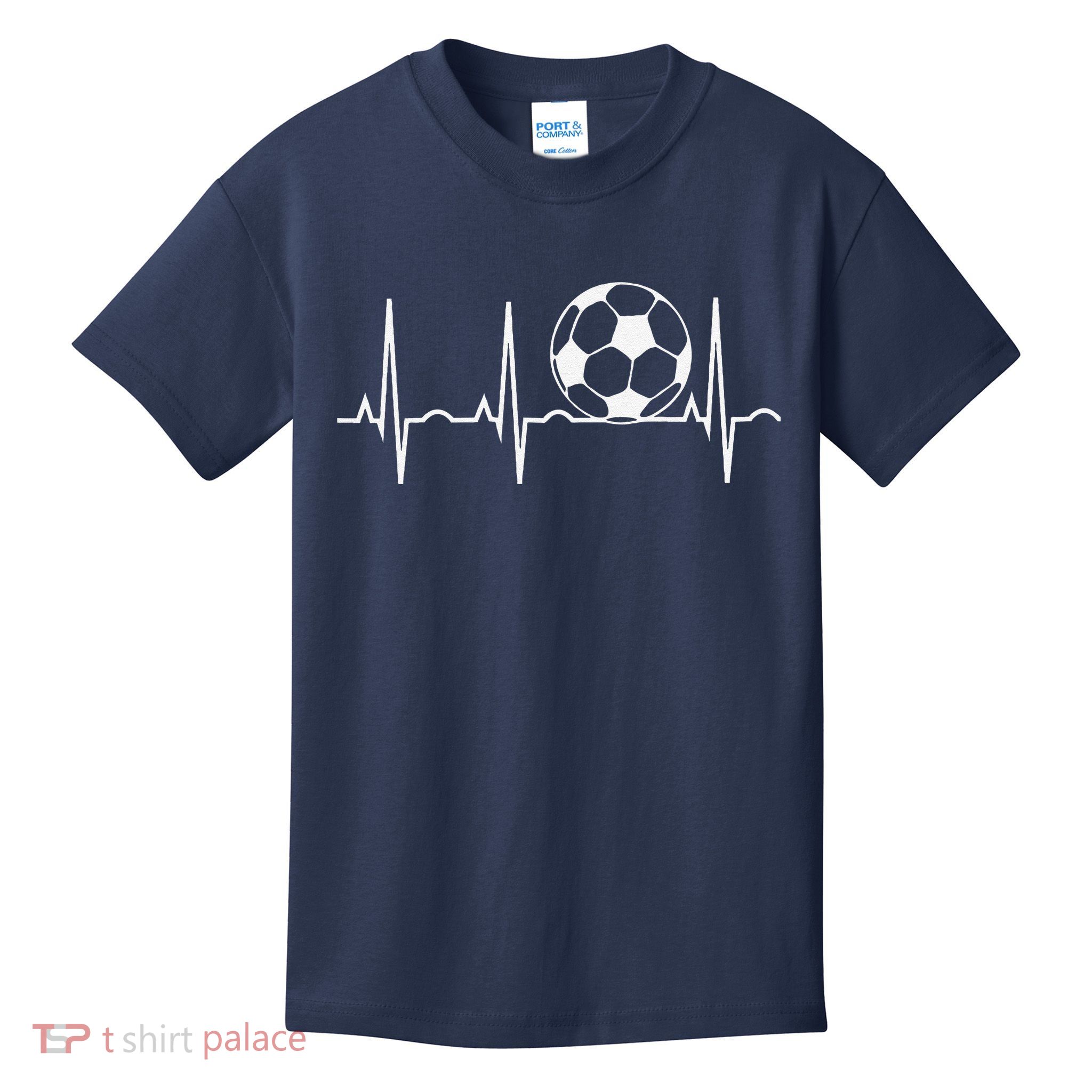Soccer Heartbeat Soccer Ball Heartbeat Kids T-Shirt
