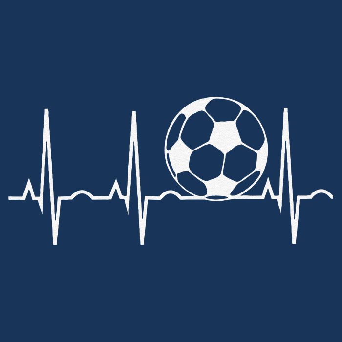 Soccer Heartbeat Soccer Ball Heartbeat Zip Tote Bag