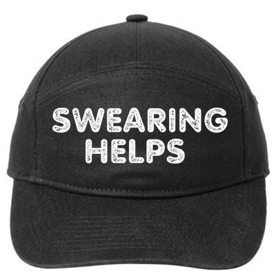 Swearing Helps 7-Panel Snapback Hat