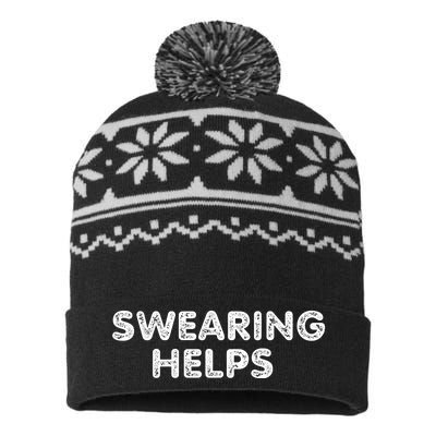 Swearing Helps USA-Made Snowflake Beanie